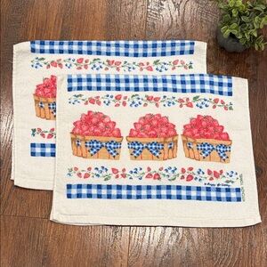 Strawberry Basket Kitchen Towels